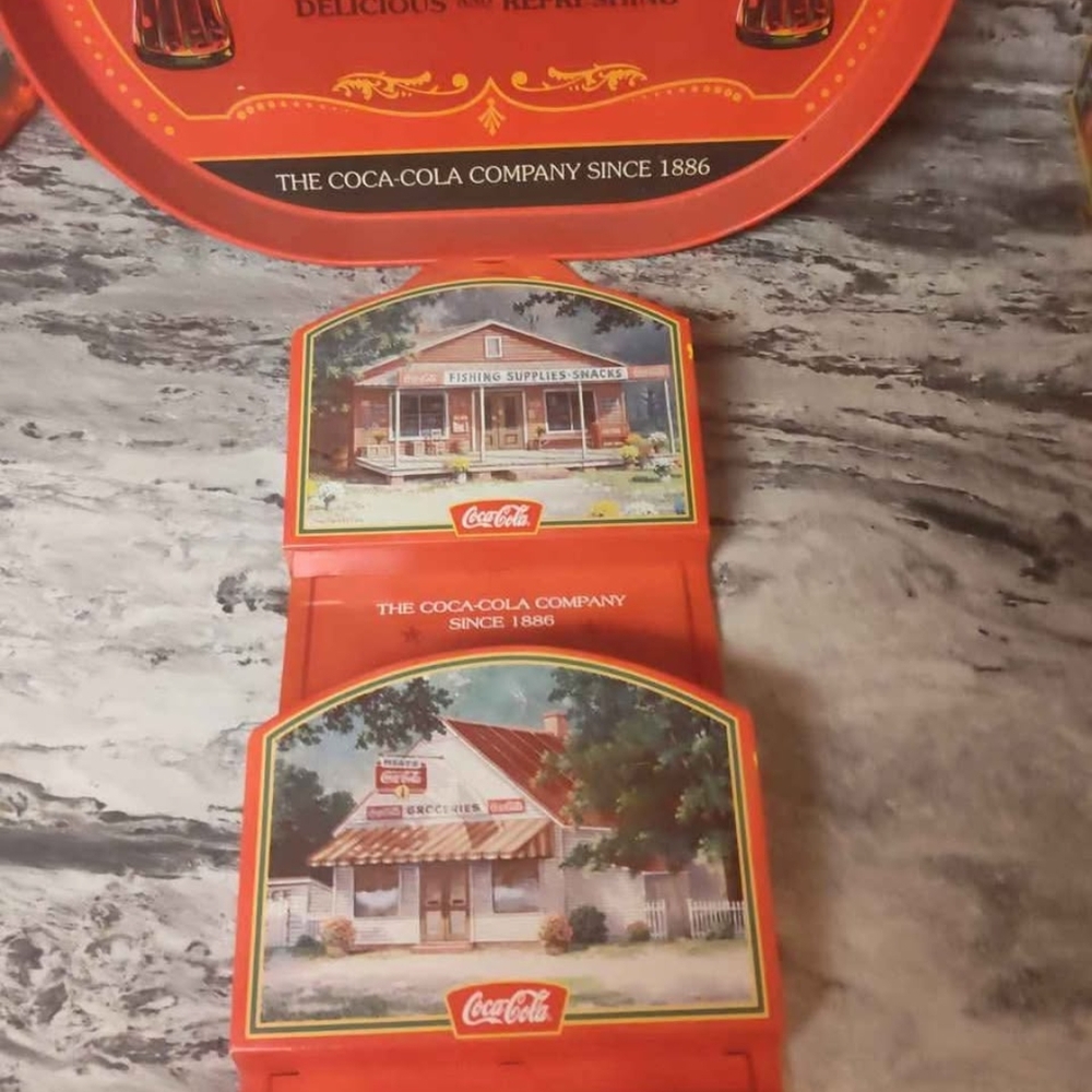 Vintage Coca-Cola Decorative Tin Set